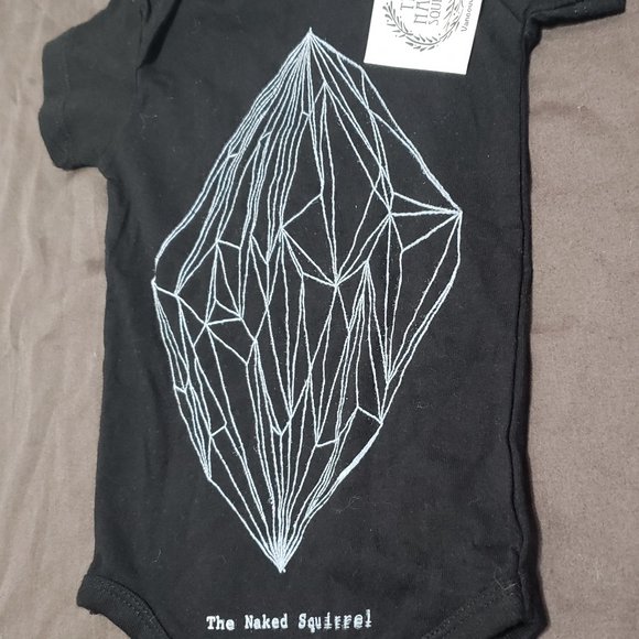 Bodysuit Geometric Diamond The Naked Squirrel Vancouver Island Made New With Tag - Picture 4 of 6